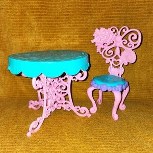 Doll table and chair